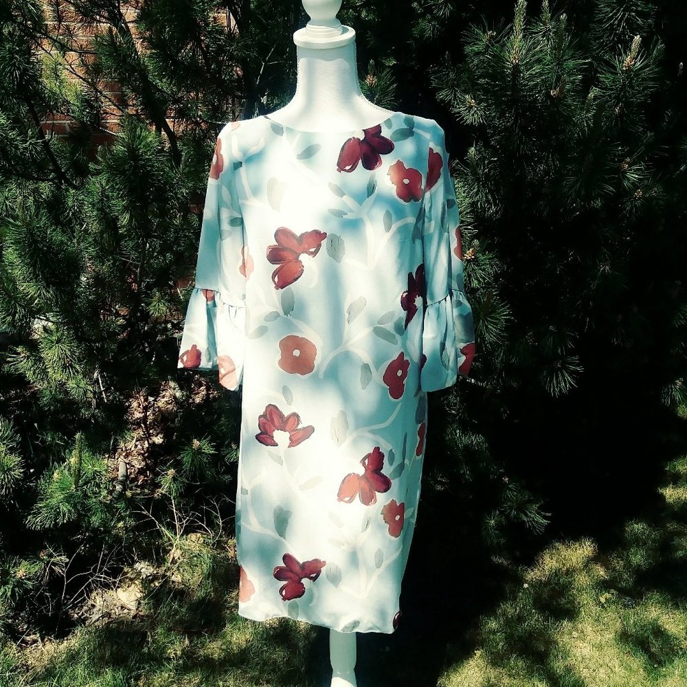 NWOT Kate Middleton Brand, Beulah London Styled Henri Silk Print Dress US 6